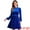 Blue, variant on DARING DIVA Velvet Smocked Waistline Wedding Guest Dress XS Red