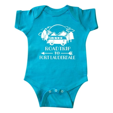 

Inktastic Road Trip To Fort Lauderdale Gift Baby Boy or Baby Girl Bodysuit