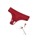 thumbnail image 1 of Tanga de algodón para mujer, tentación, sexy, pantalones en T, ropa interior para mujer, moda, color sólido, triángulo roscado para mujer, 1 of 6