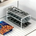 thumbnail image 3 of Vintage Kitchen Aluminum Metal Ice Cube Trays, Set of 2 – Each Tray Features 18 Slot Ice Cube Maker with Easy Release Handle, 3 of 4