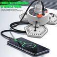 thumbnail image 3 of Graflsoa Solar-Powered Camping Lantern with Remote Control, 126 LED Emergency Light, Rechargeable Lithium Battery, IP65 Waterproof, ABS Material, Multiple Lighting Modes, 3 of 7