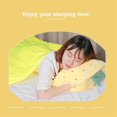 thumbnail image 5 of Juego de manta y almohada de viaje, 3 en 1, adorable almohada de peluche de frutas con manos cálidas en ambos lados., 5 of 5