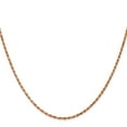 thumbnail image 3 of Auriga Fine Jewelry 14K Rose Gold 10.8mm Rope Chain Necklace 18inch for Women, 3 of 5