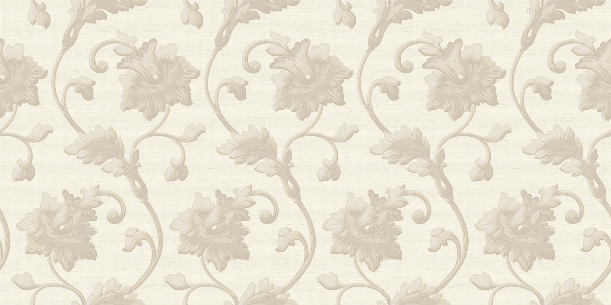 Goodwood Floral Plain Damask Textured Beige Wallpaper Roll Walmart