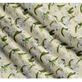 thumbnail image 3 of Soimoi Cotton Voile Fabric Leaves & Lily Floral Print Fabric by The Yard 56 Inch Wide, 3 of 7