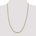 thumbnail image 2 of Auriga Fine Jewelry 14K Tri-Color Gold 2.75mm Valentino Chain Necklace 22inch for Women, 2 of 7