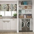 thumbnail image 3 of LALILO Kitchen Curtain Valance Snake Animal Skin Leopard Rod Pocket Window Curtain 52"x 18" Set of 2, 3 of 7