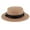 Khaki, variant on Solid Fedora Hat Felt Hat Women Men Wedding Winter Trilby Hat Round Black