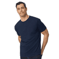 thumbnail image 4 of Gildan Short Sleeve Crewneck T-Shirt for Men, 100% Cotton Lightweight Navy Classic Tee, 6 Pack, S, 4 of 5