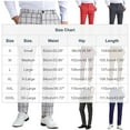 thumbnail image 3 of Men's Dress Plaid Trousers Slim Fit Flat Front Business Pants Fashion Stretch Skinny Golf Office Long Pants with Pockets (L, Dark Gray), 3 of 6