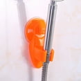 thumbnail image 3 of Bewildely Instalación de soporte de ducha extraíble Amplia aplicación en baño y lavabo Soporte de ducha de baño Almacenamiento y organización del hogar naranja, 3 of 6