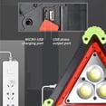 thumbnail image 3 of 10W LED Triangle Warning Stop Sign Car Breakdown Emergency Safety Light USB Rechargeable Safety Signal Hand Light Camping Essential Light 301 yellow, 3 of 5