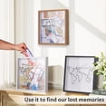 thumbnail image 6 of Travel Adventure Archive Shadow Box For Memories,8x8Inch Concert Travel Ticket Stub Memory Top Loading Shadow Keepsake Box With Slot On Top,life In a Shadow Box Travel Frame (White, 8x8), 6 of 7