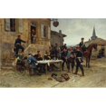 thumbnail image 3 of Alphonse Marie De Neuville 18x13 Black Modern Framed Museum Art Print Titled - The Dispatch-Bearer (1880), 3 of 5