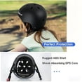 thumbnail image 4 of Kids Helmet, Toddler Helmet Adjustable Toddler Bike Helmet Ages 3-8 Years Old Boys Girls Multi-Sports Safety，Black, 4 of 8