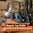 thumbnail image 6 of MUTUACTOR Magnetic Cup Holder Heavy Duty, 2 Pack Strong Magnetic Drink Holder, Magnetic Mount Water Bottle Holders, Vertical Cup Holder for Tractor Truck Forklifts Mower Boat on Metal Surface, 6 of 6