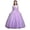 E271-Purple, variant on hengsof Girls Fashion Floral Print Solid Sleeveless Round Neck Mesh Dress Sweet Flower Girl Formal Gown for Wedding Party 5-16 Years