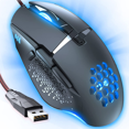 thumbnail image 1 of Souris de Jeu pour PC Pro, Souris de Jeu Filaire USB 3.0, Ergonomique, 1 of 5