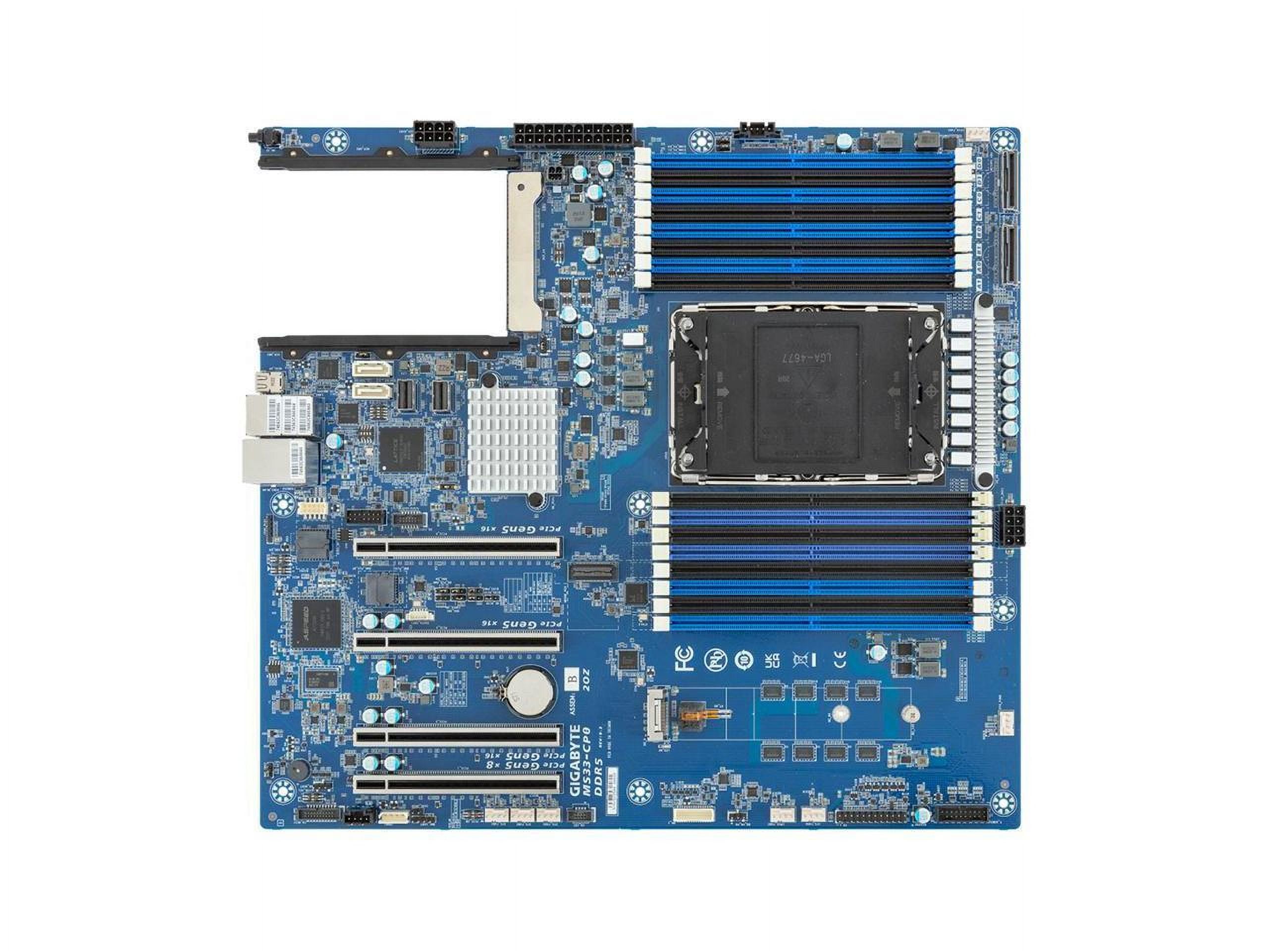 Gigabyte MS33-CP0 Rev. 1.x/3.x Server Motherboard - 5th/4th Gen Intel Xeon Scalable - E-ATX UP
