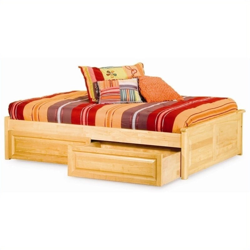 Atlantic Furniture Concord Raised Panel Twin Daybed In Natural