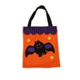 thumbnail image 1 of Bolsa de mano de Halloween, bolso reutilizable con asas para suministros diarios de la fiesta de Acción de Gracias Murciélago, 1 of 10