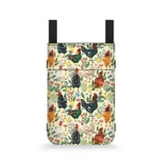 COEQINE Rooster Crutch Case Forearm Crutch Bag Pouch Crutch Carrying Case Waterproof Broken Foot Underarm Crutch Pouch Universal Crutch Accessories Bag for Elderly