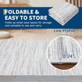 thumbnail image 3 of 2x6 Runner Rug for Entryway Modern Abstract Solid Rug Contemporary Minimalist Gray Carpets Machine Washable Non-Slip Low Pile Kitchen Runner Rug for Bedroom Hallway Bathroom Dorm Home, 3 of 16