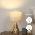 thumbnail image 5 of EDISHINE Tripod Table Lamp, Small Cute Bedside Lamp, Nightstand Lamp for Nursery, Bedroom, Kid Room, Living Room, E26 Socket, 14.2 Inch, 5 of 13