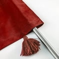 thumbnail image 6 of DriftAway Boho Velvet Handmade Tassel Curtain Room Darkening Thermal Insulated Window Curtain Rod Pocket 2 Panels 84"L x 50"W Red Ochre, 6 of 6