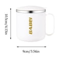 thumbnail image 4 of TTJ Tasses Tasse en Acier Inoxydable 400 ml Tasse en Acier Inoxydable Tasse à Thé Isolée avec Couvercle et Poignée Tasse à Thé Isolée avec Couvercle Tasse à Café, 4 of 8