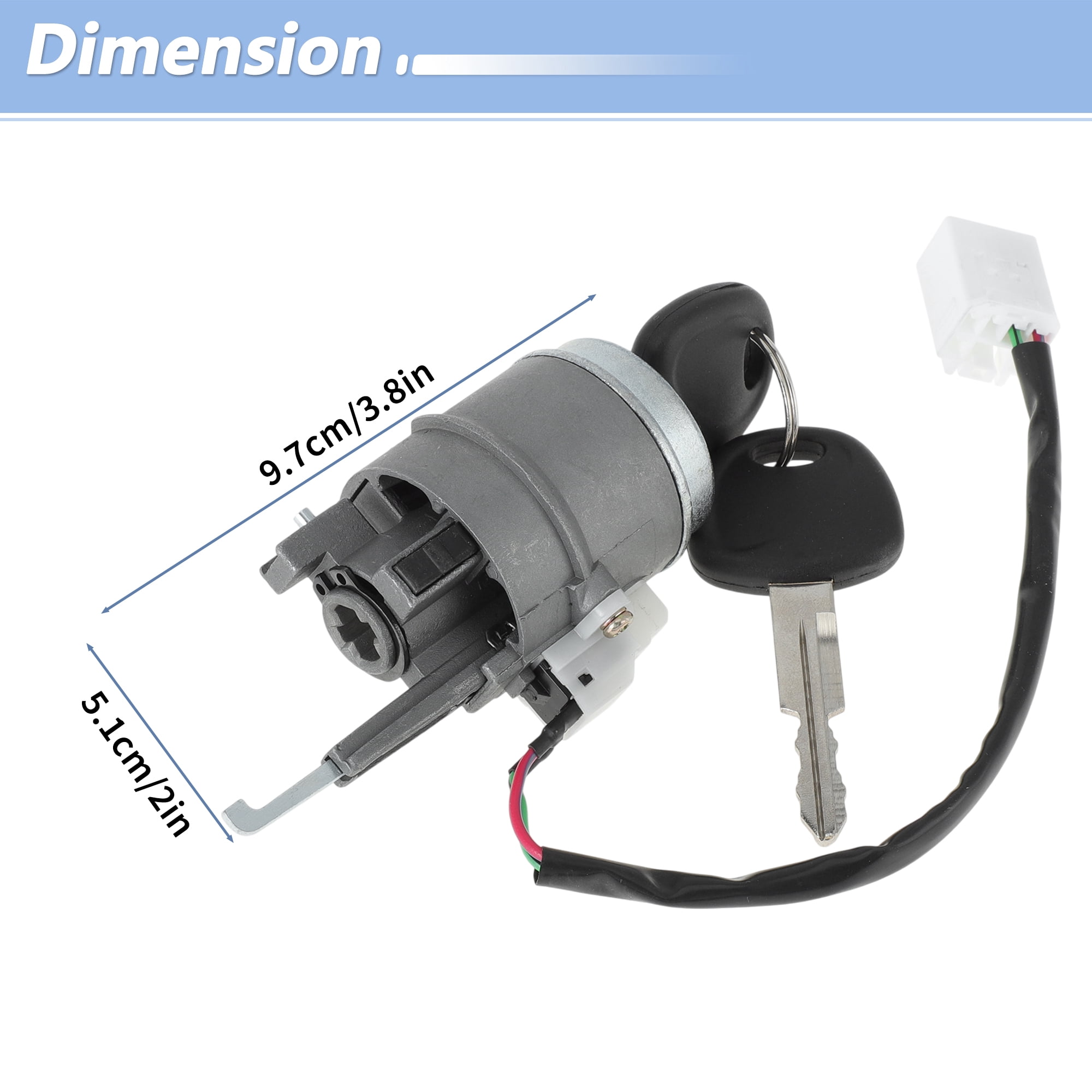 Unique Bargains Ignition Lock Cylinder for Hyundai Tucson and for Kia Sportage with 2 Keys