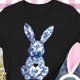 thumbnail image 5 of Camiseta de Cuello Redondo de Manga Corta de la Mujer, Top de Moda para Invierno Y Primavera Impresa de Navidad Casual 3/4, 5 of 7