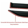thumbnail image 6 of 4-Piece Dark Smoke Tint Window Visor Shade Set with Adhesive Mounting-4PCS Vent Shade Window Visors, 6 of 9