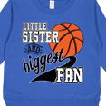 thumbnail image 3 of Inktastic Little Sister and Biggest Fan Basketball Player Toddler Sweatshirt, 3 of 4