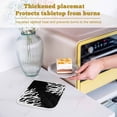 thumbnail image 6 of Coral Black Pot Holders for Kitchen Heatproof Potholder, 2 Pack Coastal White Ocean Marine Nautical Beach Hot Pads Multipurpose Oven Pads Cloth Potholders Trivet for Cooking and Baking, 6 of 8