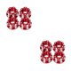 thumbnail image 4 of Vogacara Tuercas de brida RC de 4 piezas, accesorios de actualización de ajuste automático simples profesionales, Kit de ajuste modificado, reemplazo Rojo 2piezas Vogacara CBP197963, 4 of 5