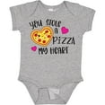 thumbnail image 3 of Inktastic Valentine's Day You Stole a Pizza of My Heart Boys or Girls Baby Bodysuit, 3 of 5