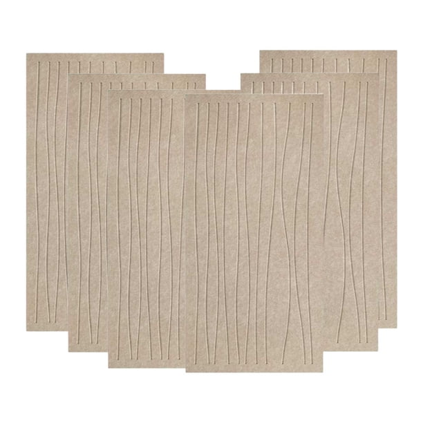 6 paneles acústicos para reducción de ruido, paneles de pared insonorizados y absorbentes de sonido. Color camel claro