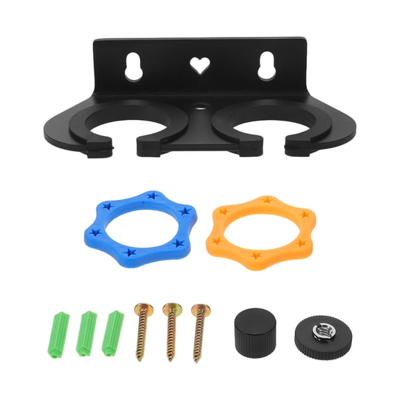 BESTYASH Black Microphone Wall Mount Bracket - Holder for Studio, Home Recording, and Audio Equipment Organization