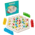 thumbnail image 2 of Jiaeri Chain Chess Board Game, Wooden Strategy Puzzle for Kids Adults, Interactive Educational Family Fun, Travel Desktop Brain Teaser, Learning Logic Skill Development, 2 of 8