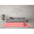 thumbnail image 3 of Ahgly Company Machine Washable Indoor Rectangle Abstract Red Modern Area Rugs, 2' x 5', 3 of 4
