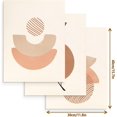 thumbnail image 3 of Boho Minimalist Wall Art Set - Modern Framed Canvas Prints Featuring Bohemian Style, Geometric Figures, and Abstract Art - Ideal for Home or Office Wall Decor (12"x16", Set of 3), 3 of 6