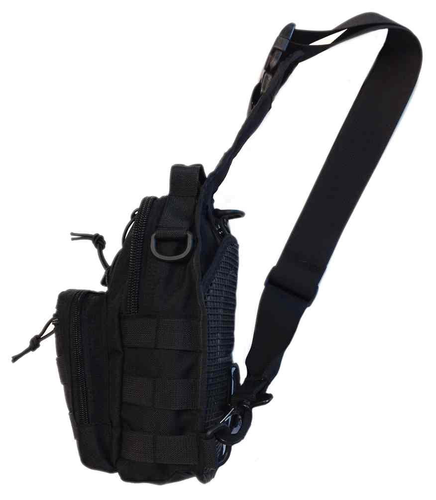 DDT Night Stalker Small EDC Sling Bag w/DDT Logo Patch, Color Black