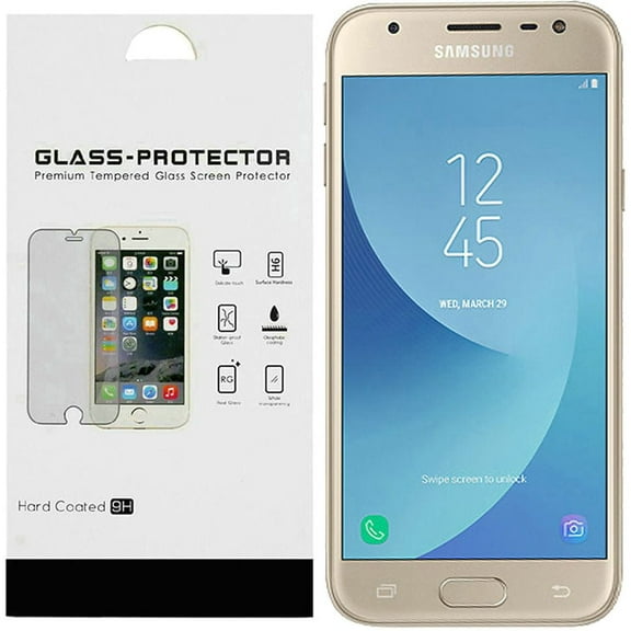 GSA Tempered Glass For Samsung Galaxy J3 (2018), J337 Clear - QTY 2