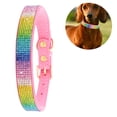 thumbnail image 2 of Soft & Safe 3M Reflective Jacquard Neoprene Padded Adjustable Dog Collar with Metal Buckle - Peacock,, 2 of 6