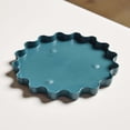 thumbnail image 2 of Bloem Wave 6" Diameter Resin Saucer Tray: Charleston Green - Matte, Decorative, Indoor and Outdoor, 2 of 4