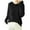 Black, variant on Women's Wool Hoodies Fall Winter Warm Soft Sweater Long Sleeve Knitted Sweatshirt Casual Drawstring Pullover Tops Blue M
