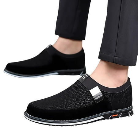 

Chnzic Men Leather Shoes Fashionable And Casual Style Flat Bottomed Soft Sole On Comfortable On Large Size