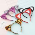 thumbnail image 2 of Juego de 9 diademas de animales con orejas de felpa, accesorios para cosplay, jirafa, conejo, mono, perro, jirafa, gato, para fiesta, carnaval, cumpleaños, baile de máscaras, regalo, 2 of 4