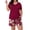 02- Lagerstroemia Wine, variant on PINKSIR Womens Pajama Sets Plus Size 2 Piece Short Sleeve Shorts Lounge Sets with Pockets